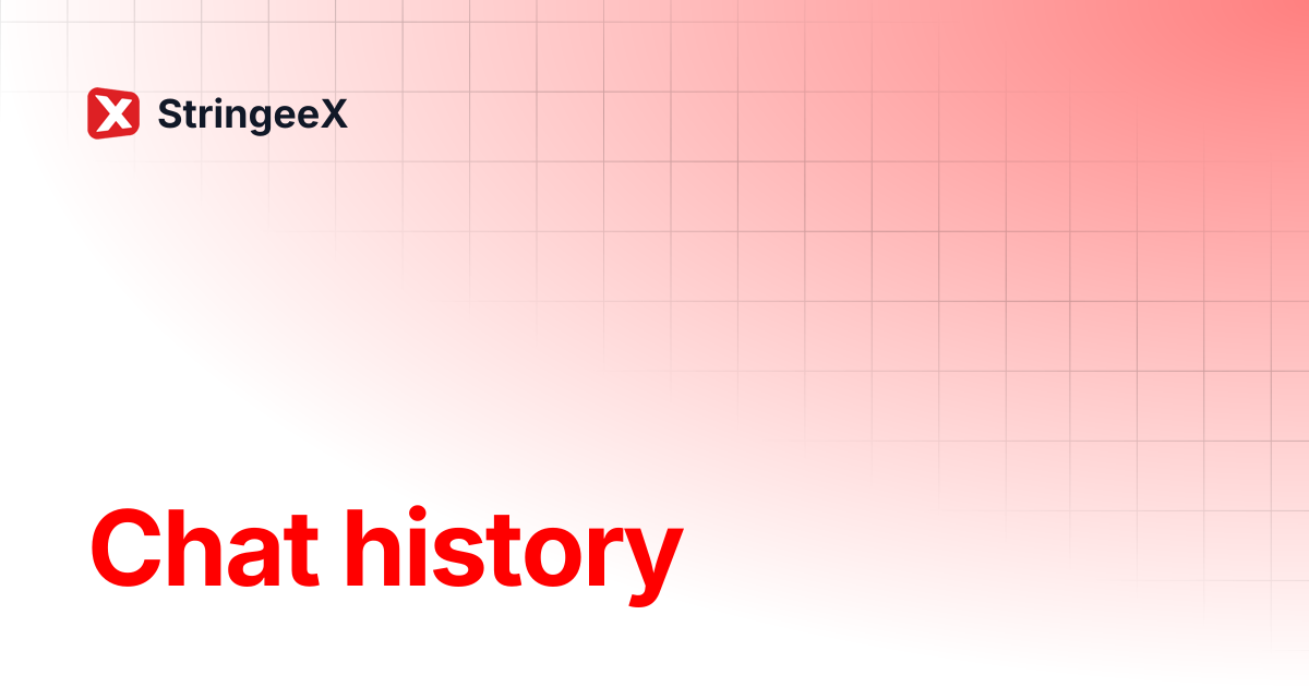 Chat history | English | StringeeX